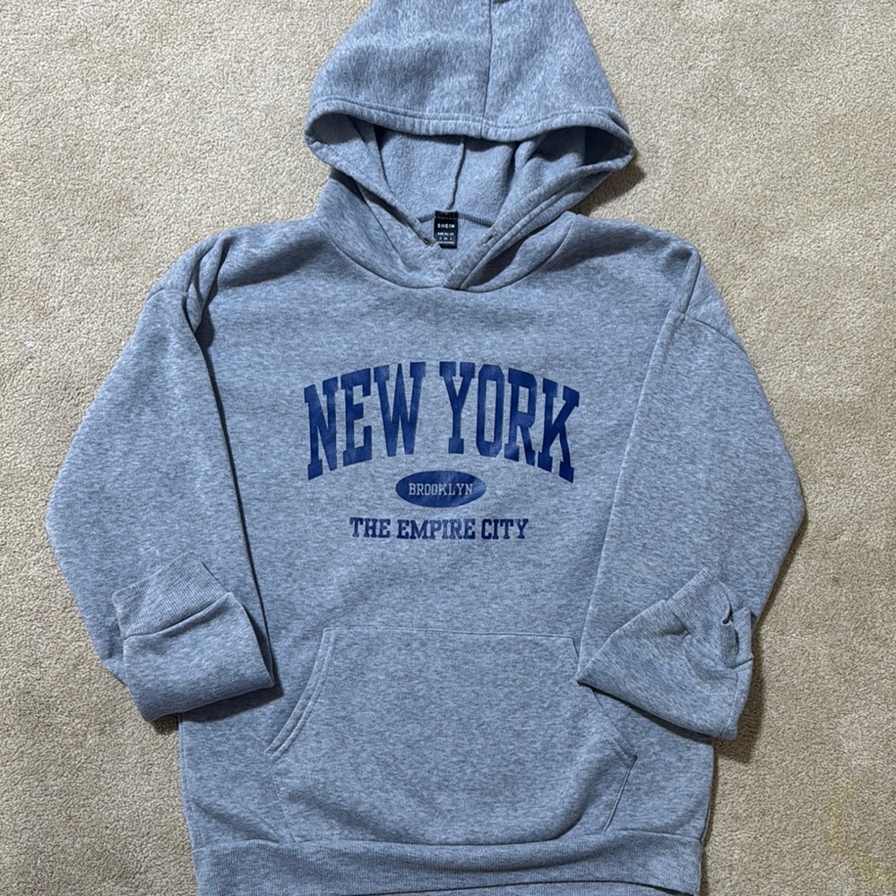 Small Gray New York Hoodie